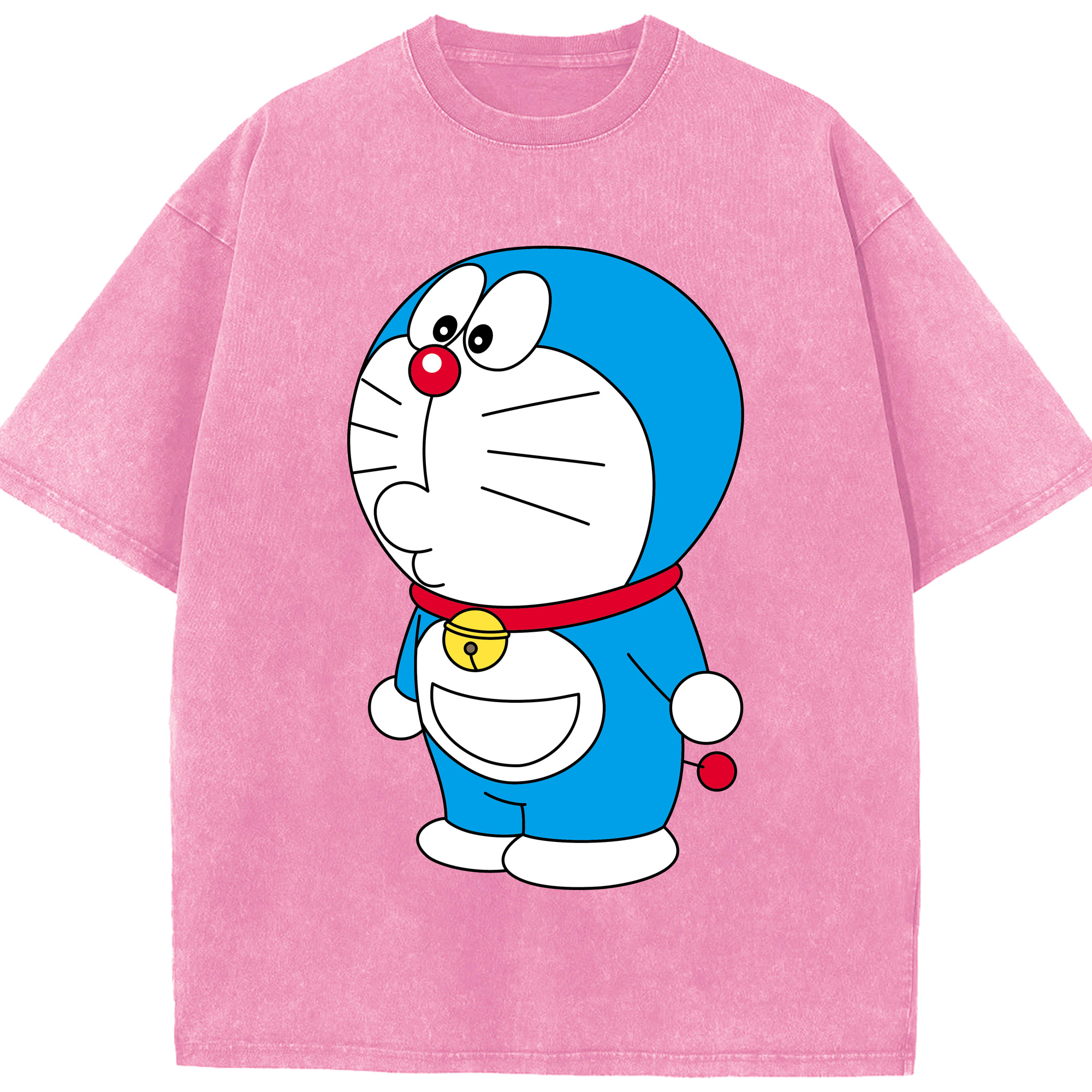 （画像用） ドラえもん Doraemon 綿100% ヴィンテージ風 半袖Tシャツ（フロントプリント）